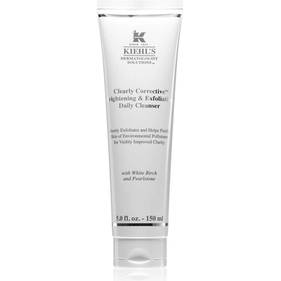 Kiehl's Dermatologist Solutions Clearly Corrective Brightening & Exfoliating Daily Cleanser озаряващ почистващ гел за всички видове кожа, включително и чувствителна 150ml