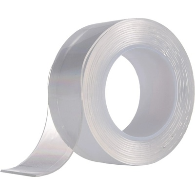 Geko Transparentná obojstranná gélová nano lepiaca páska opakovane použiteľná 24 mm × 3 m K02236