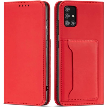 HQWear Калъф с отделение за карти Magnet Card Case за Samsung Galaxy A12 5G, червен (KXG0031285)