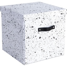 Bigso Box of Sweden úložná škatuľa logan Čierno - biela