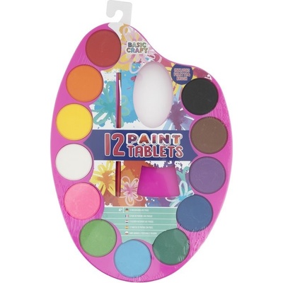 Grafix Paleta s vodovými barvami a štětcem Růžová – Zbozi.Blesk.cz