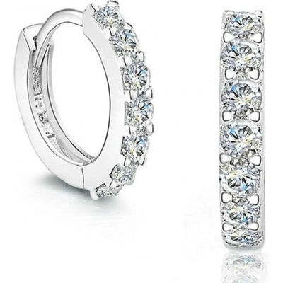 Silenti Jewelry Сребърни обеци "Кристал