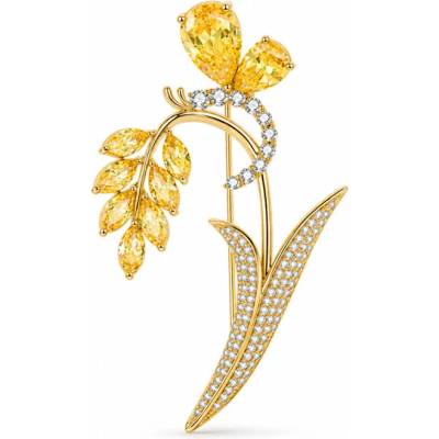 Éternelle Brož Swarovski Elements Jeanette B7420-8LXT1639H Žlutá