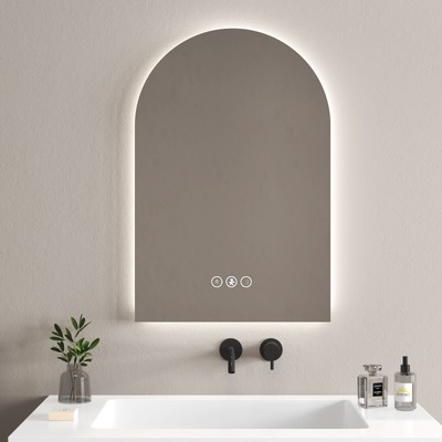 Inter Ceramic Огледало за баня с нагревател Фаусто 80х50 см