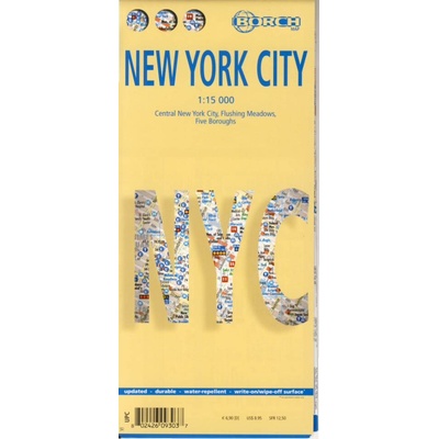 New York City 1:15t mapa Borch