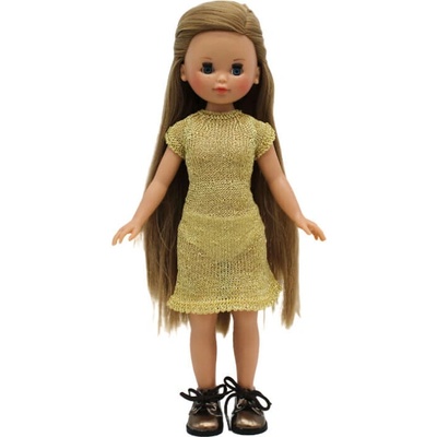 Folk Artesanía Elena ve zlatavých šatech 35 cm