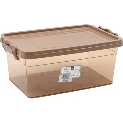 КОНТЕЙНЕР КАФЯВО ПРОЗРАЧЕН ПРАВОЪГЪЛЕН 5Л (106510/2)