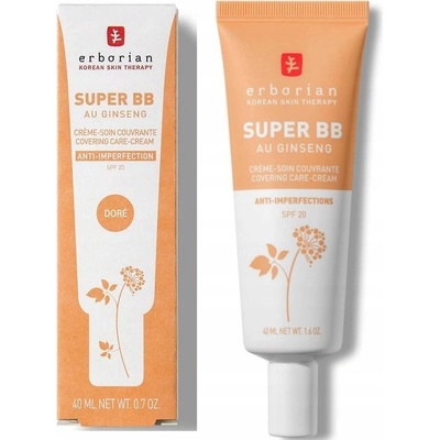 Erborian Super BB BB krém pre bezchybný a zjednotený vzhľad pleti SPF20 Dore 40 ml