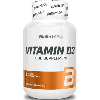 BioTechUSA Vitamin D3 50 mcg, 60 Tablets
