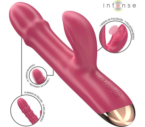 Intense chloe multifunction vibrator 3 in 1 red