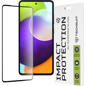 Techsuit Протектор за Samsung Galaxy A52 4G / A52 5G / A52s 5G - 111D Full Cover / Full Glue Glass - Черен