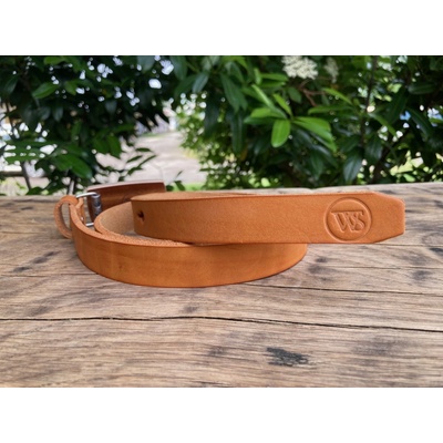 Wood Style opasek Slim Dub černý Caramel