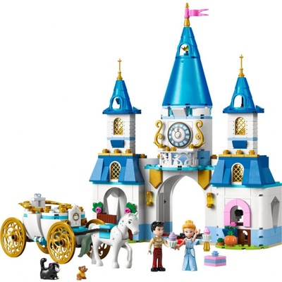 LEGO® Disney Princess 43275 Popoluškin zámok a kočiar s koňmi