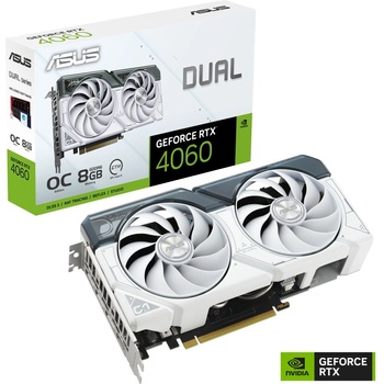 ASUS GeForce RTX 4060 Dual White OC 8GB GDDR6 (DUAL-RTX4060-O8G-WHITE/90YV0JC2-M0NA00)