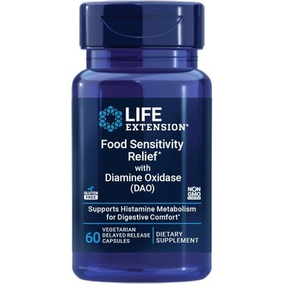 Life Extension Food Sensitivity Relief with Diamine Oxidase - DAO [60 капсули]