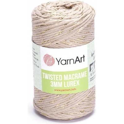 YarnArt Twisted Macrame Lurex 3mm Twisted Macrame Lurex: Twisted Macrame Lurex 753