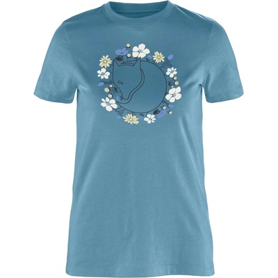 Fjällräven Дамска тениска Fjällräven Women's Fjällblomster Fox T-Shirt - Dawn Blue (916-6337-0314)