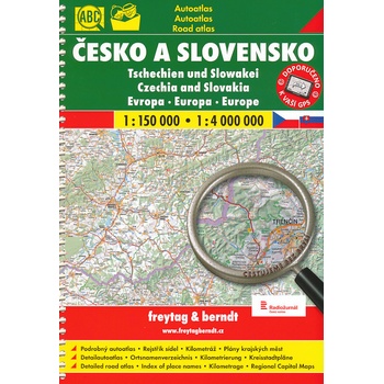 ČESKO A SLOVENSKO 1:150 000 AUTOATLAS + EVROPa