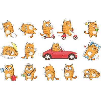 DIMEX ART Флизелинов фототапет котешки емоции 375 x 250 см