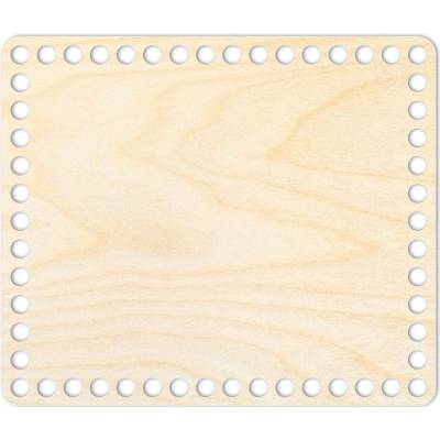 Woody Crafts Přírodní dno na háčkované košíky - Obdélník Velikost: 20x10 cm