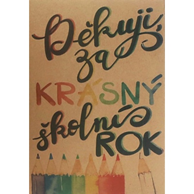 Přáníčko BeBechy – recyklovaný papír – Školní rok
