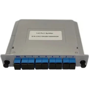 Conneu PLC оптичен сплитер 1x8 с SC-UPC конектори, LGX касета (CNPLC-108-SC1-SC1-LGXP)