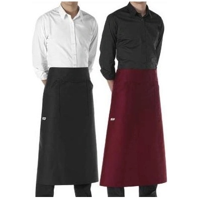 Egochef Barmanská zástěra do pasu černá bordó černá E-6108002C