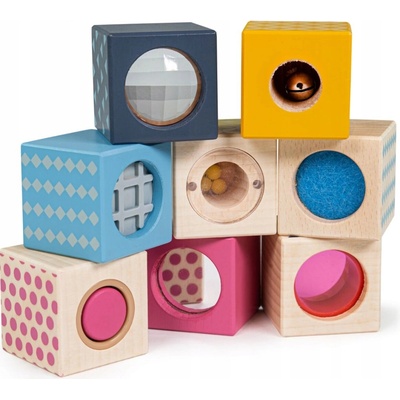 Bigjigs Toys Silikónové senzorické kocky