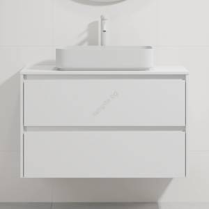 Bath Deluxe Шкаф за баня с мивка TRONDHEIM/LJORDAL 90x57x46 cm бял (SETBT0150D)