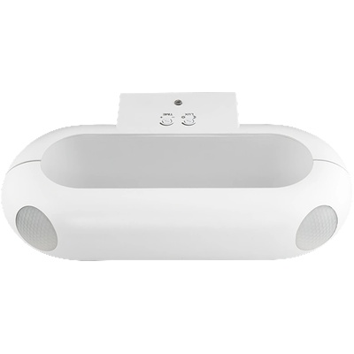 UltraLux LED лампа с PIR сензор за движение, за стена, бяла, 18W, 4000K, IP65 (LLPO1840)