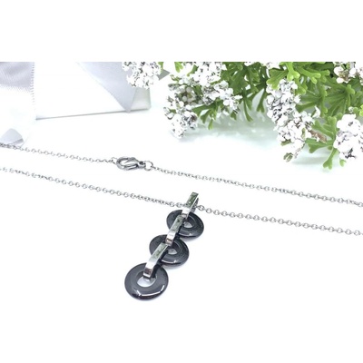 Jan Kos Jewellery Řetízek s přívěskem z oceli 12101094