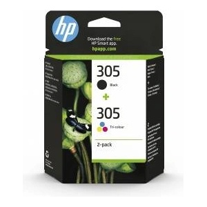 HP Compaq HP 305 Original Druckerpatronen Schwarz und Tri-Color, 2er-Pack - 6ZD17AE