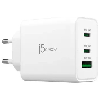 j5create Мрежово зарядно j5create JUP3365E 65W, 3 порта, USB-C, USB-A (JUP3365E)