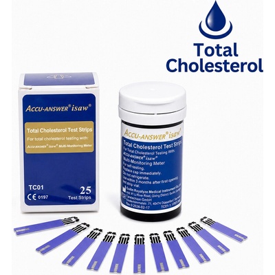 Accu-Answer Testovacie prúžky na celkový cholesterol 25 ks