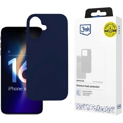 3mk Protection Калъф 3mk - Silicone Case, iPhone 16, Dark Navy (5903108603935)