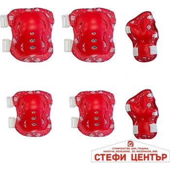 Image 1 of Paolo Детски наколенки РА1011 - 6бр / к-т - Червени (721150)