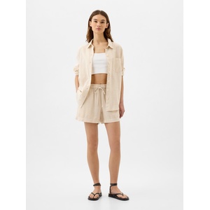 GAP Шортс от ленено смесени влакна GAP | Bezhov | ЖЕНИ | XXL