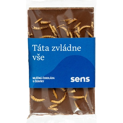 Sens Čokolády s červíky Mléčná Táta zvládne vše 90 g
