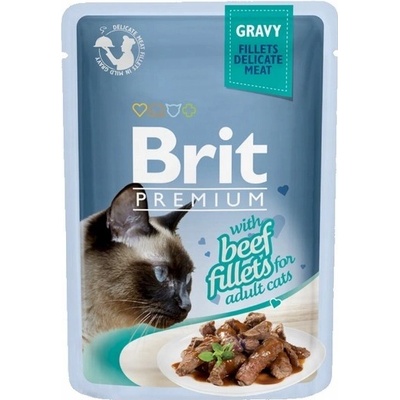 Brit Premium Adult Hovädzie mäso v omáčke 85 g