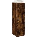 vidaXL Шкаф за баня с държач за ролки, опушен дъб, 20, 5x22x72 см (858519)