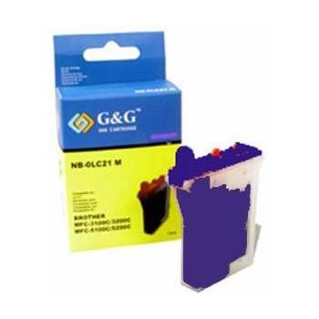 Compatible Brother ( lc21 lc600 ) cyan mfc-580/590/880/890 mfc-3200j/5100j/5200j - nb-0lc21c