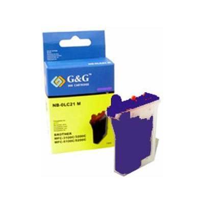 Compatible Brother ( lc21 lc600 ) cyan mfc-580/590/880/890 mfc-3200j/5100j/5200j - nb-0lc21c