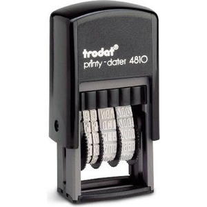 TRODAT Дата на печата trodat 4810 ma дисплей за обратен номер черен корпус черна подложка 4810ma (4810-ma-fk-p4)