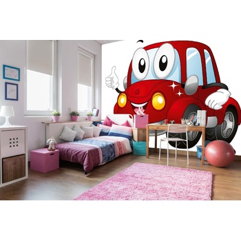 DIMEX ART s. r. o Самозалепваща се флизелинова фототапета детска кола 375 x 250 см