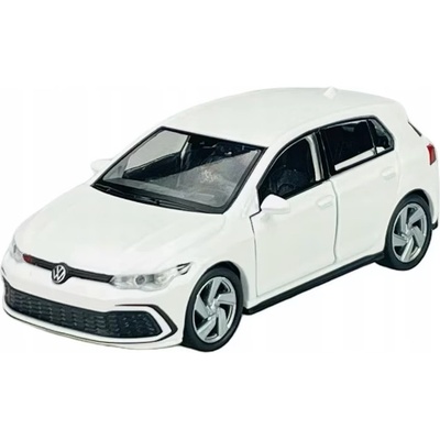 Welly Метална кола Welly - Volkswagen Golf 8 GTI, 1: 34, бяла (1DCTYWE0BG4972028D)