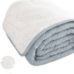 Izidream Двулицево шерпа одеяло Ноа блу 180/210 см