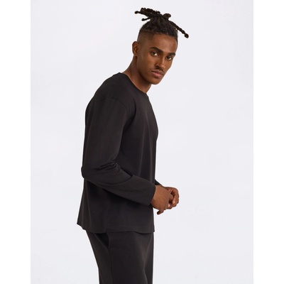 Organic Basics True Heavy Boxy Fit Long Sleeve Tee Black