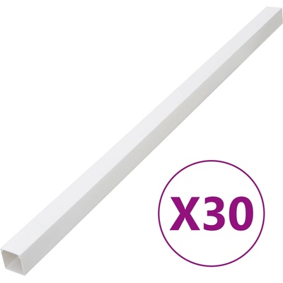 vidaXL Кабелен канал 60x60 мм 30 м PVC (155937)