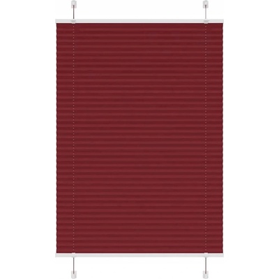 VidaXL Roleta plisé Bordová Červená 90x100 cm