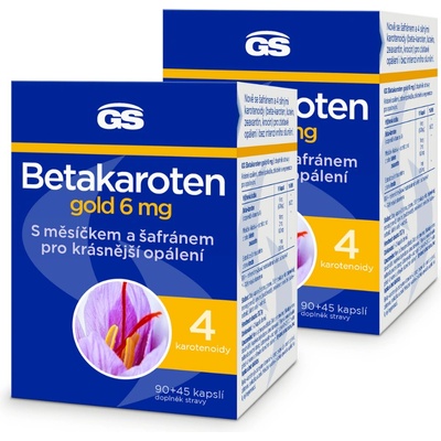 GS Betakaroten gold 6 mg 2 x 135 kapslí